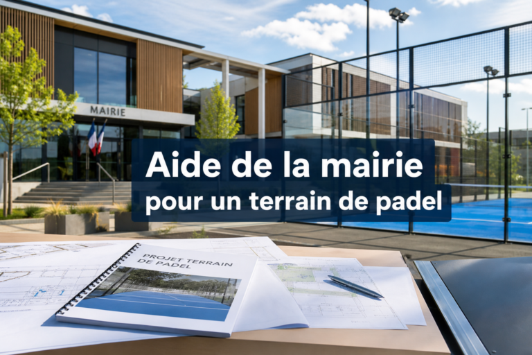 Financement terrain de padel avec mairie et terrain moderne